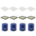 PUR 4X Air + 4X Cabin + 4X Engine Oil Filter (12 Total) Kit for Car
