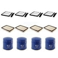 PUR 4X Air + 4X Cabin + 4X Engine Oil Filter (12 Total) Kit for Car