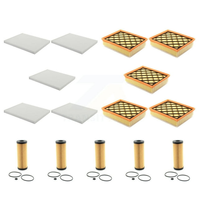 PUR 5X Air + 5X Cabin + 5X Engine Cartridge Oil Filter (15 Total) Kit