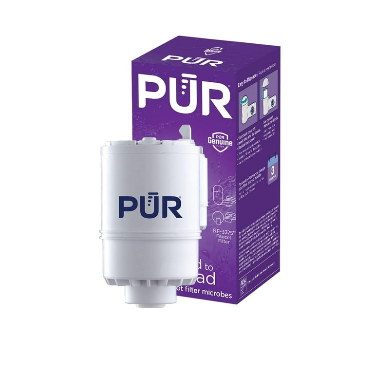 PUR Basic Faucet Mount Replacement Water Filter, 1 Pack, RF-3375-1 PUR Basic Faucet Mount Replacement Water Filter, 1 Pack, RF-3375-1