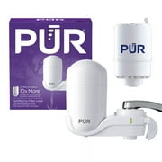 PUR Faucet Mount Water Filtration System, Vertical, White, FM3333B