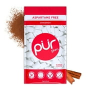 PUR Gum, Aspartame Free, Sugar Free & 100% Xylitol, Cinnamon Chewing Gum, 55 Pieces, Pack of 1