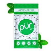 PUR Gum, Aspartame Free, Sugar Free & 100% Xylitol, Spearmint Chewing Gum, 55 Pieces, Pack of 1