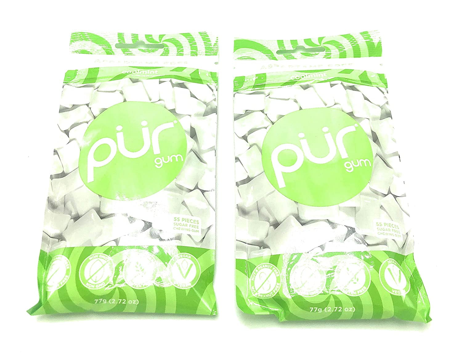 PUR Gum Coolmint, 2.8 oz, 2 Count