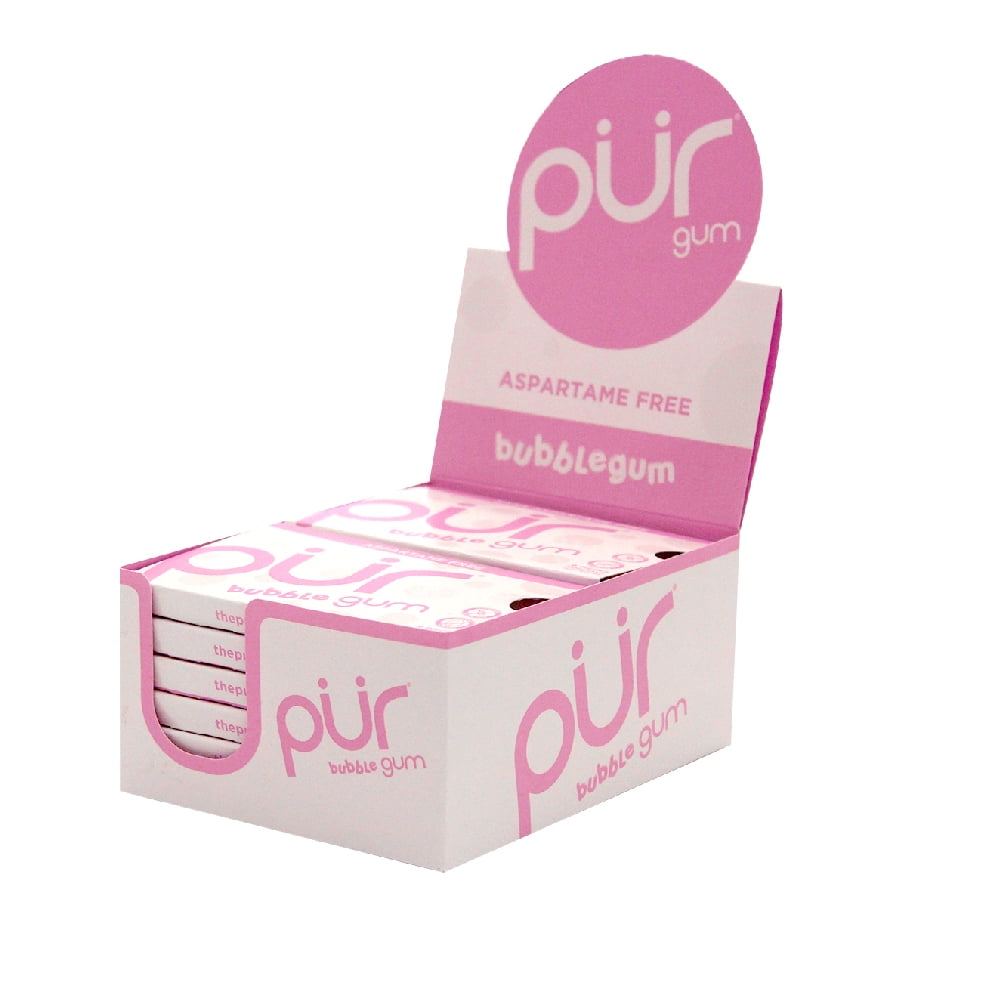 PUR Gum Sugar Free Chewing Gum 100 Xylitol Vegan, Aspartame Free, Gluten Free & Keto