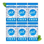PUR Gum, Peppermint, Aspartame Free Chewing Gum, 100% Xylitol, Chewing Gum, 55 Pieces (Pack of 6)