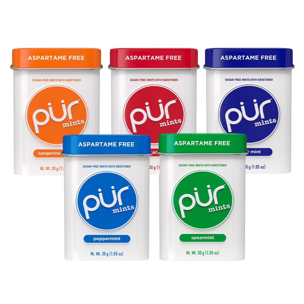 PUR Mints Aspartame Free Mints Made with Xylitol Sugar Free