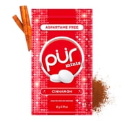 PUR Mints, Aspartame Free, Sugar Free & Made with Xylitol, Natural Cinnamon Flavored Mints, 65 Pieces, Pack of 1