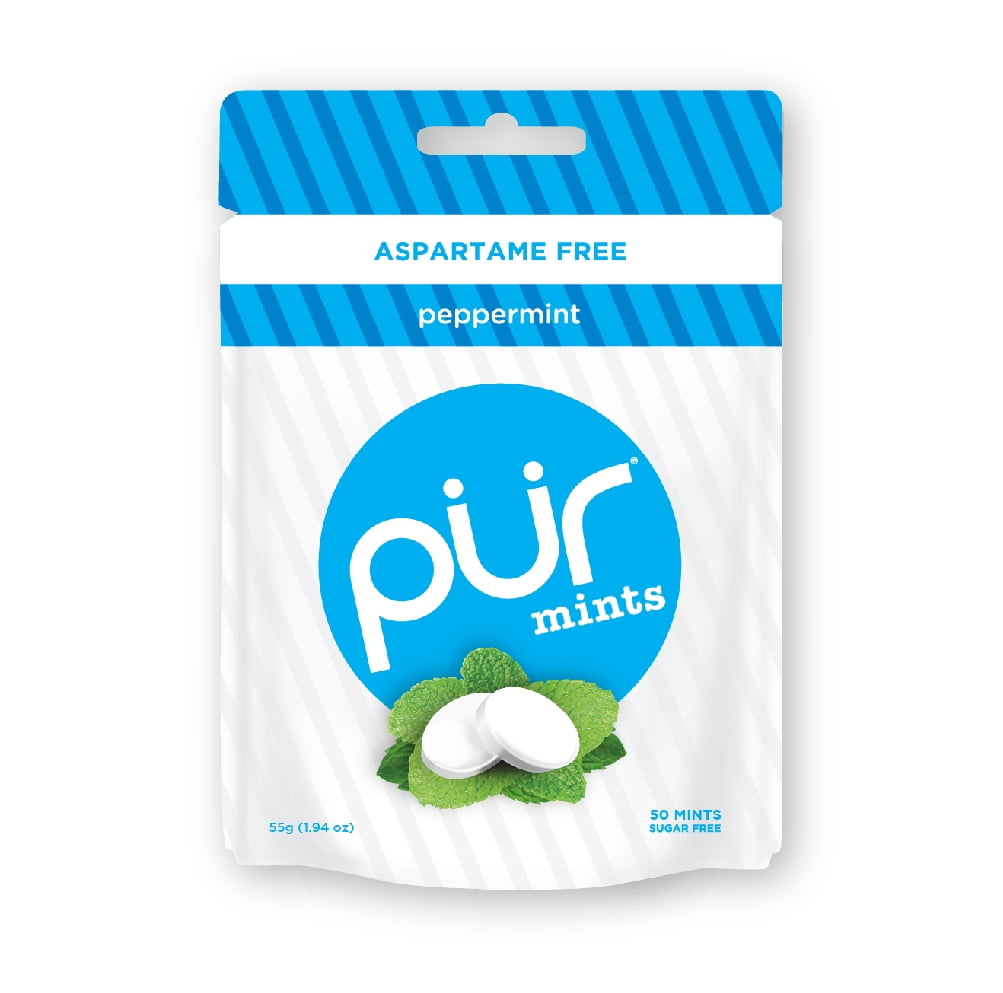 PUR Mints, Sugar Free, 100 Xylitol, Vegan, Aspartame Free, Gluten Free
