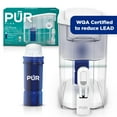 PUR PLUS 30 Cup Dispenser with Lead-Reducing Filter, W 15.3" x H 10.1" x L 5.3", White, DS1811Z