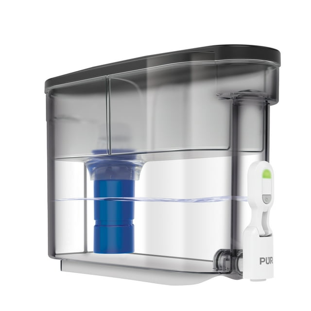 PUR PLUS 30Cup Water Filter Dispenser with 1 LeadReducing PUR PLUS