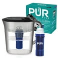 thumbnail interactive-video image 1 of PUR PLUS 7 Cup Water Pitcher with Lead Reducing Filter, W 9.6" x H 10.1" x L 4.5", Smoke, PPT711BA, 1 of 13