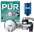thumbnail image 1 of PUR Plus Faucet Mount Water Filtration System, Chrome, Water Filter for Sink Faucet, PFM400H, 1 of 11