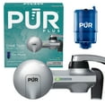thumbnail image 1 of PUR PLUS Faucet Mount Water Filtration System, Horizontal, Matte Silver, PFM300V, 1 of 12