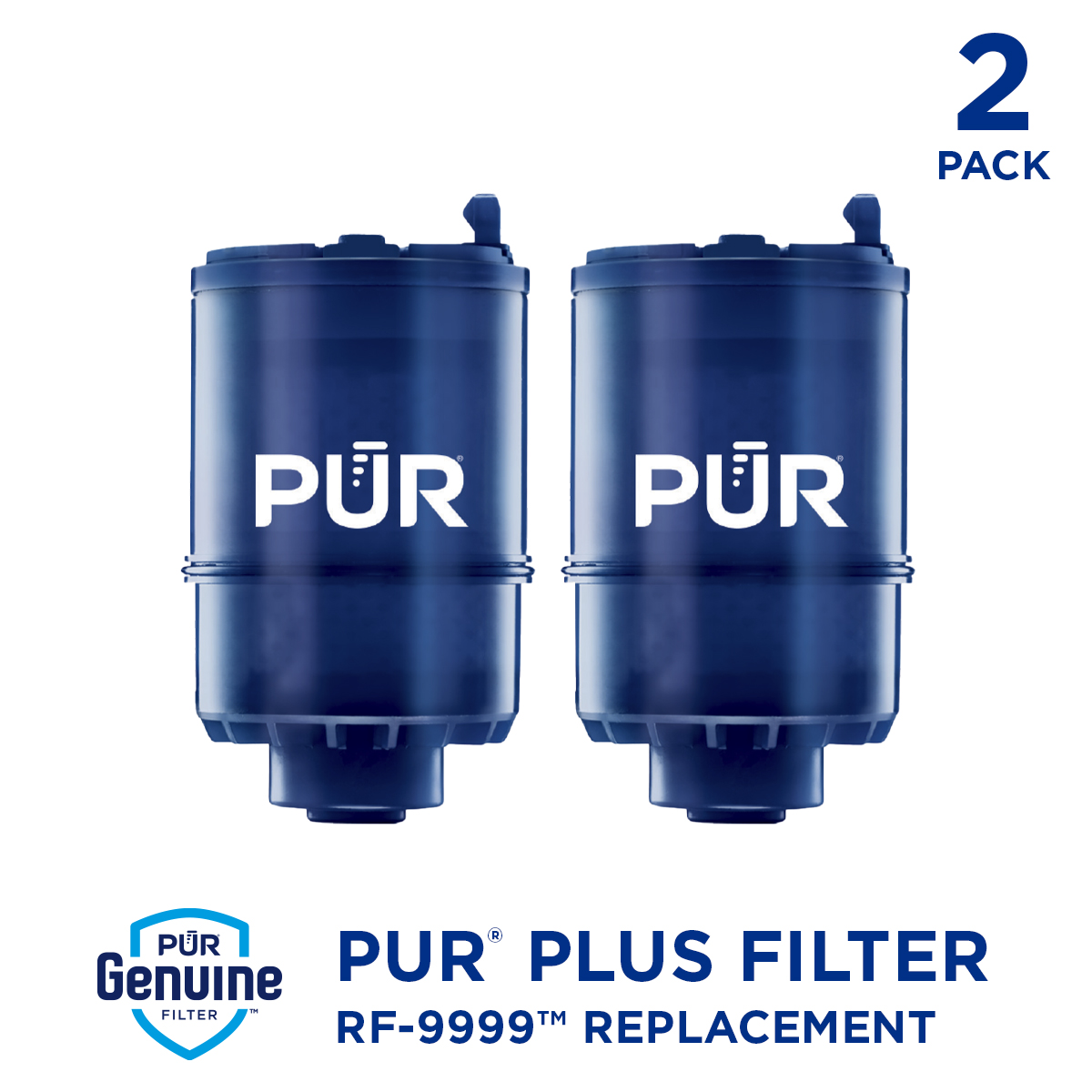 PUR PLUS Faucet Mount Water Replacement Filter 2-Pack, 6 Month Supply, RF9999-2 - image 1 of 10
