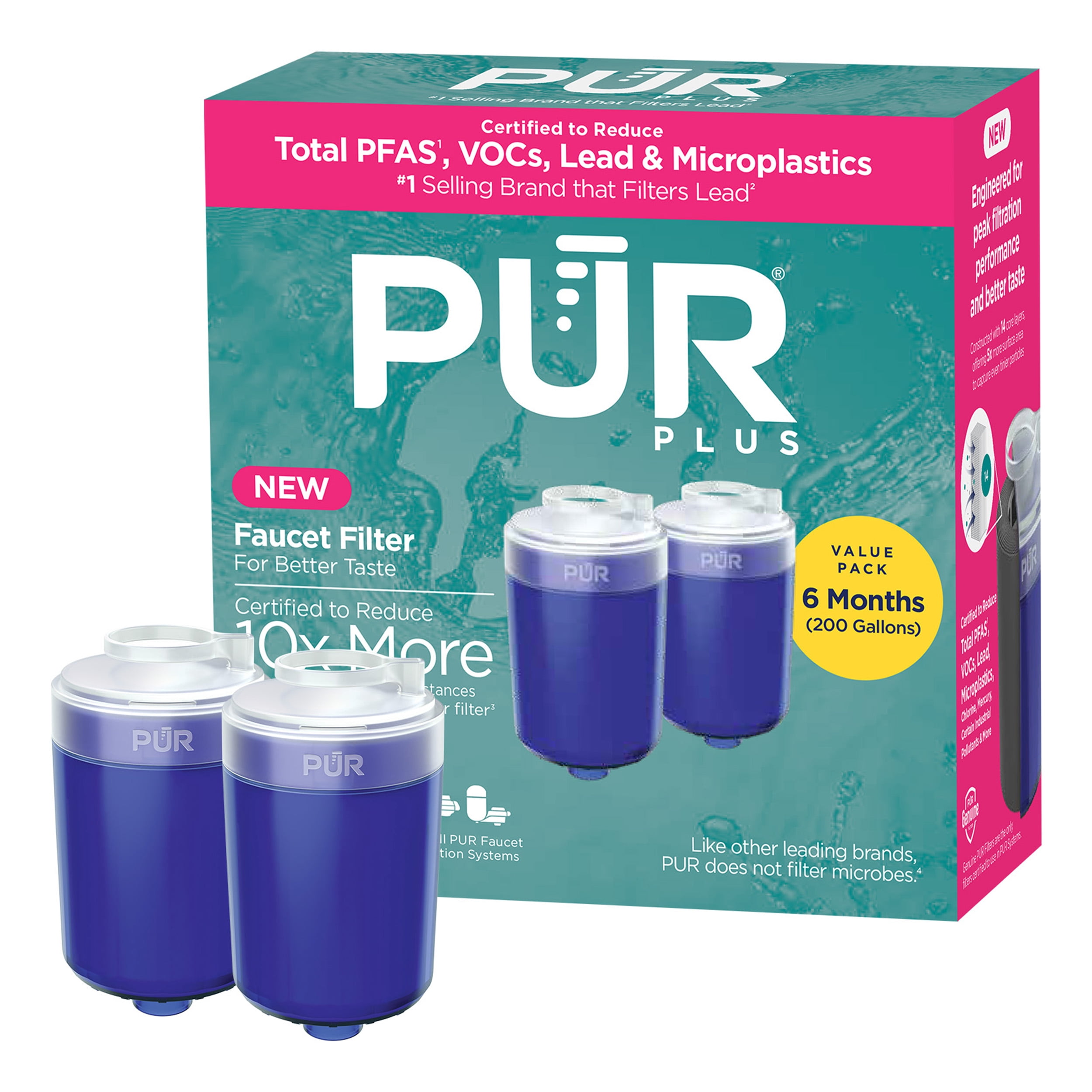 [完品][帯付]Pure・Pure2・Pure3【コンプリートセット】 PUR PLUS Faucet Mount Lead Removal, Mineral Core Water Filter