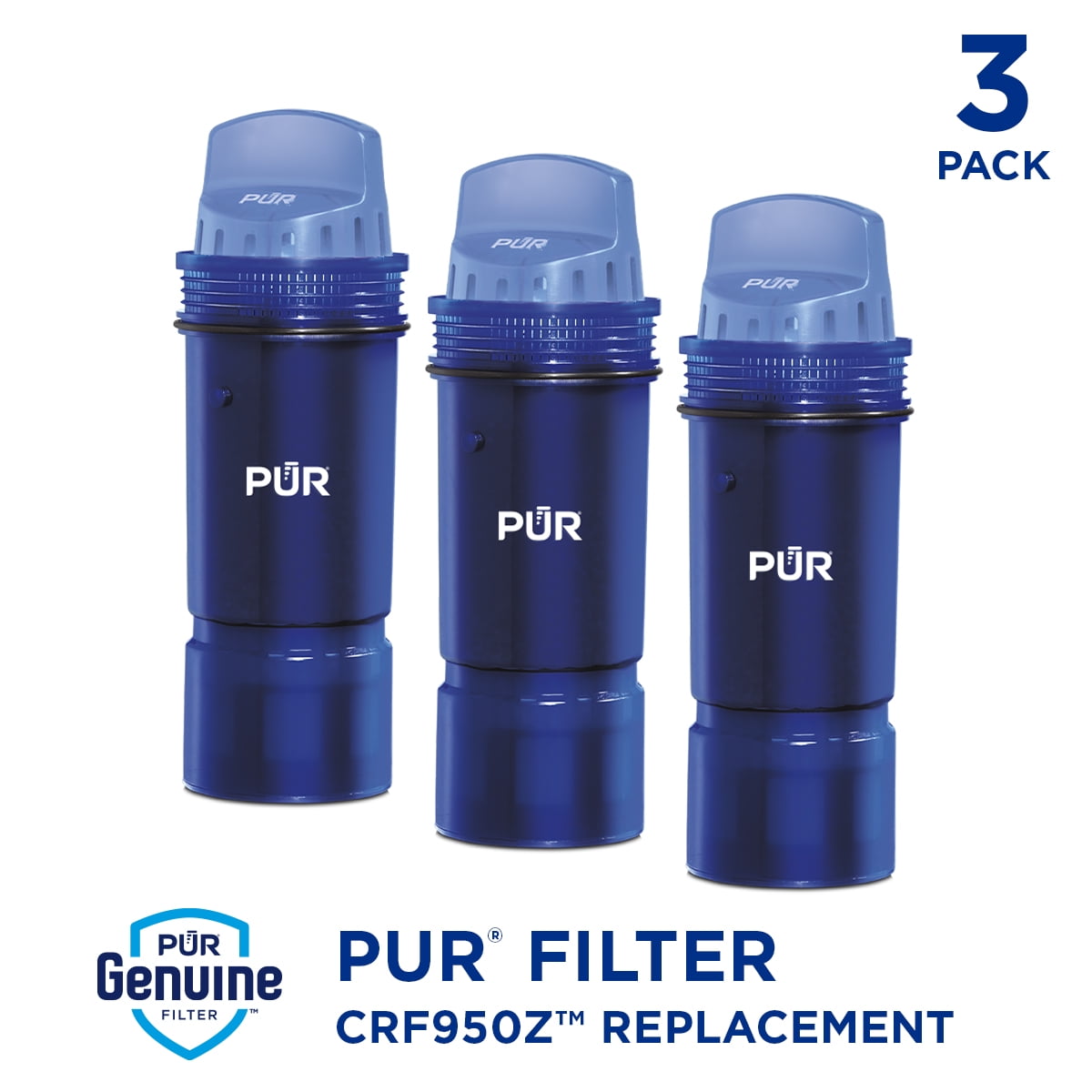 PUR PLUS Water Pitcher & Dispenser Replacement Filter 3 Pack, CRF950Z3A