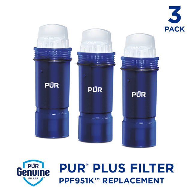 PUR PLUS Water Pitcher Replacement Filter with Lead Reduction, 3 Pack