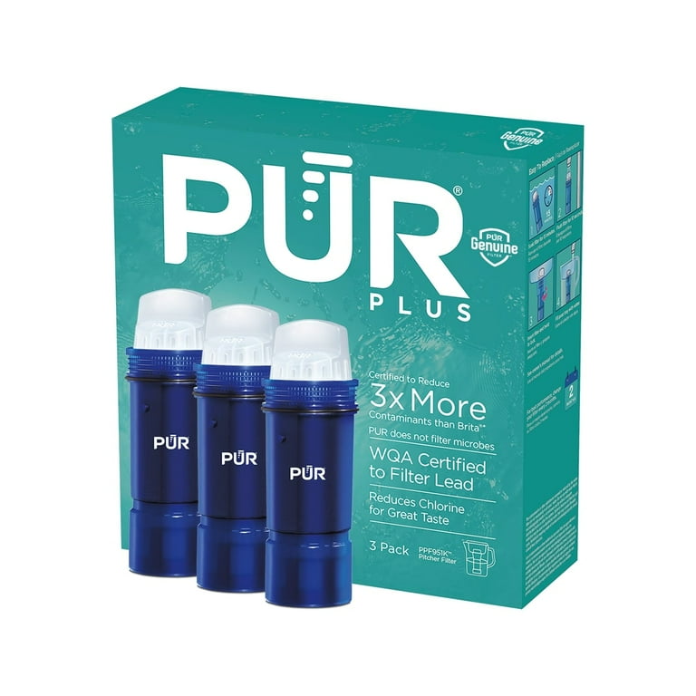 PUR Ultimate Lead Pitcher Replacement Filter, 3 Pack, PPF951K3, Blue PUR Ultimate Lead Pitcher Replacement Filter, 3 Pack, PPF951K3, Blue