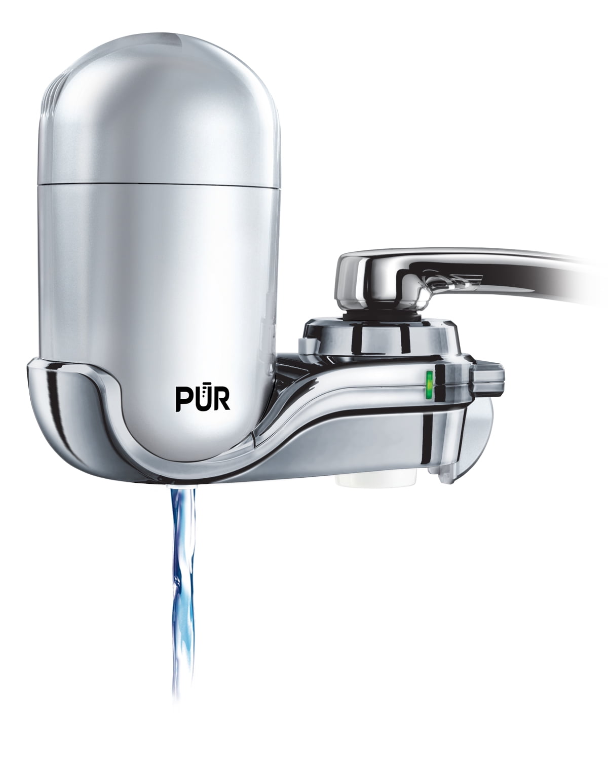 PUR Plus Faucet Mount Water Filtration System, Silver Matte, FM4100B