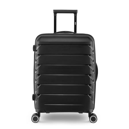 PUR by iFLY 20" Carry On Hard Side Lightweight Expandable Luggage, Black