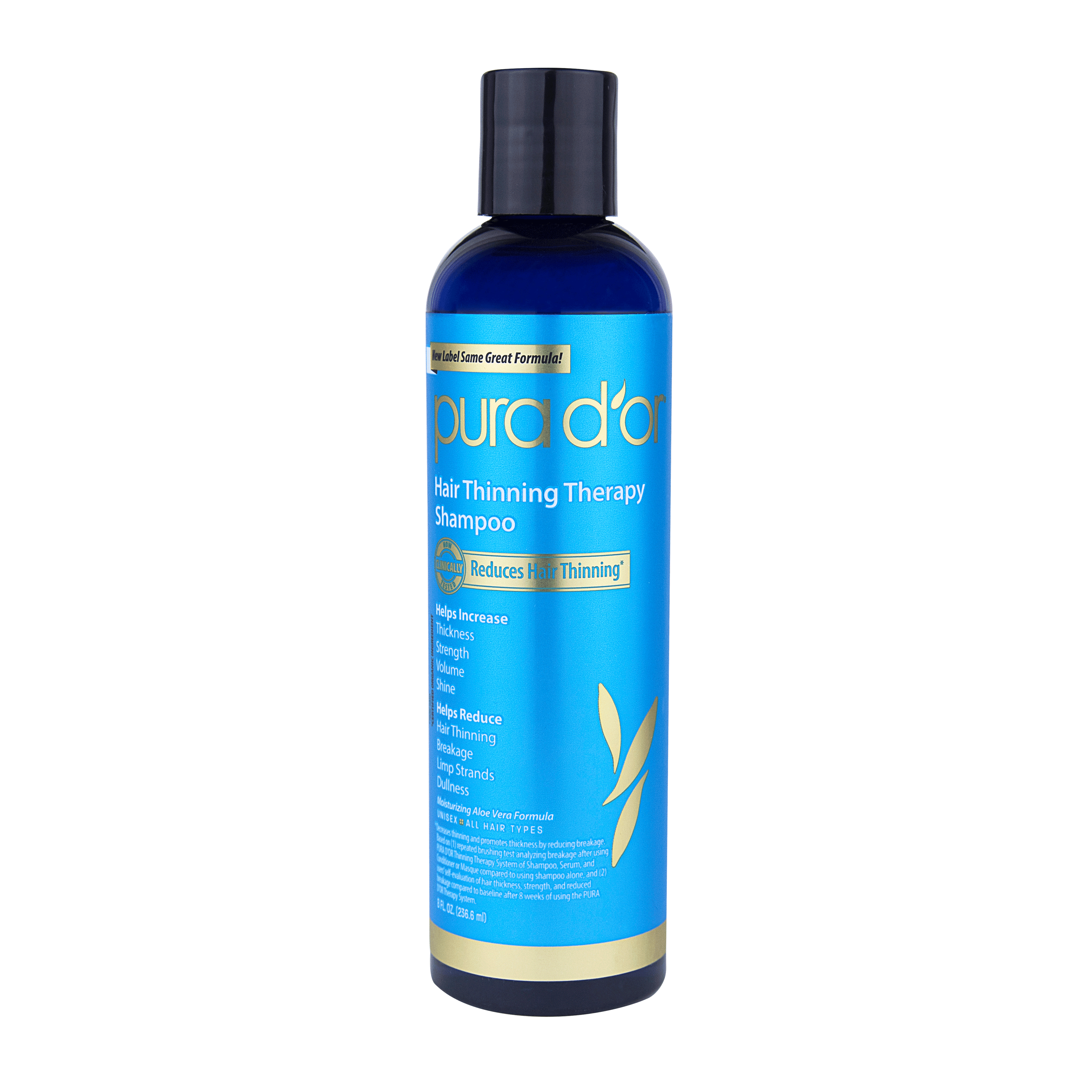 PURA D'OR Organic Hair Thinning Therapy Shampoo and Scalp Treatment, 8