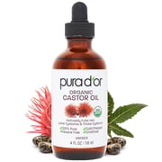 PURA DOR Organic Castor Oil 4 Fl Oz