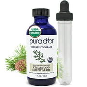 PURA D'OR Organic Cedarwood Essential Oil 4 Fl Oz