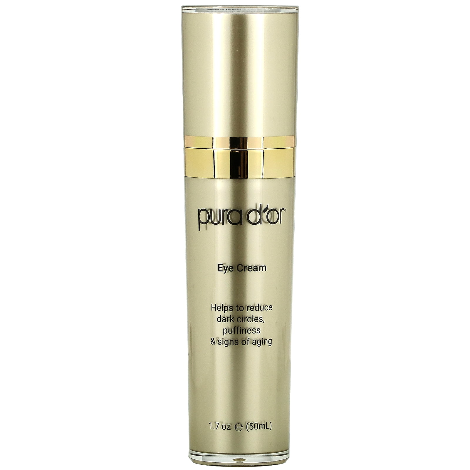 PURA D'OR Sharp Look Eye Cream - Youth-Enhancing Eye Cream For Firm Lift and Reduced Appearance of Wrinkles and Fine Lines, Puffiness and Under Eye Bags With 24K Gold (1.7oz)