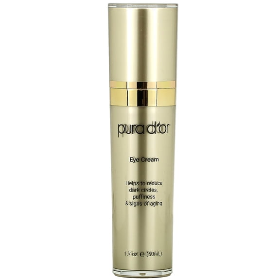 PURA D'OR Sharp Look Eye Cream - Youth-Enhancing Eye Cream For Firm Lift and Reduced Appearance of Wrinkles and Fine Lines, Puffiness and Under Eye Bags With 24K Gold (1.7oz)