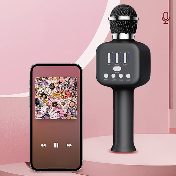 PURCOLT Capacitance Wireless Microphone Bluetooth Speaker All-in-one Machine Karaoke Video And Audio Equipment With RGB Light Effect Can Be Connected In TW-S Series Up to 65% off