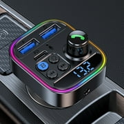 PURCOLT Car Mp3 Player 7-color LED Display Dual USB Hands-free Call HIFI Stereo Music PD 30W Fast Charge Intelligent Protection Stable Transmission Up to 65% off
