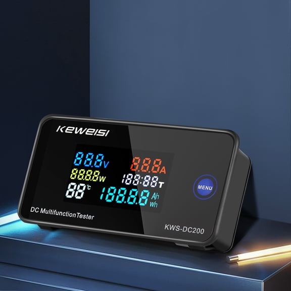 PURCOLT DC Digital Display Voltage And Current Meter Colour Screen Power Tester 0-200V 0-100A on Clearance