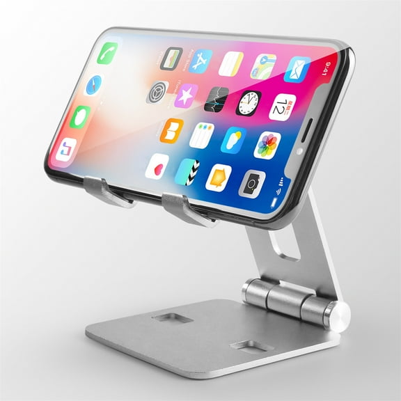 PURCOLT Foldable Phone & Tablet Stand Adjust-able Aluminum Portable Stand Holder For Desk Foldable Dock Heavy Duty Metal Base Up to 65% off
