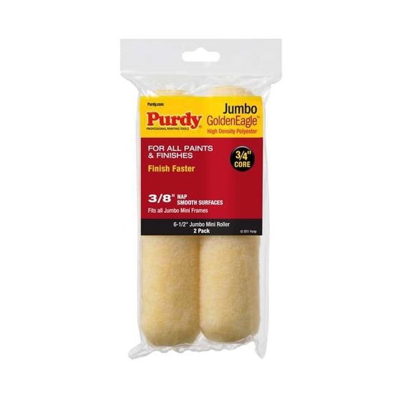 Purdy 6-1/2" Mini Paint Roller Cover, 3/8" Nap, Polyester 140626022