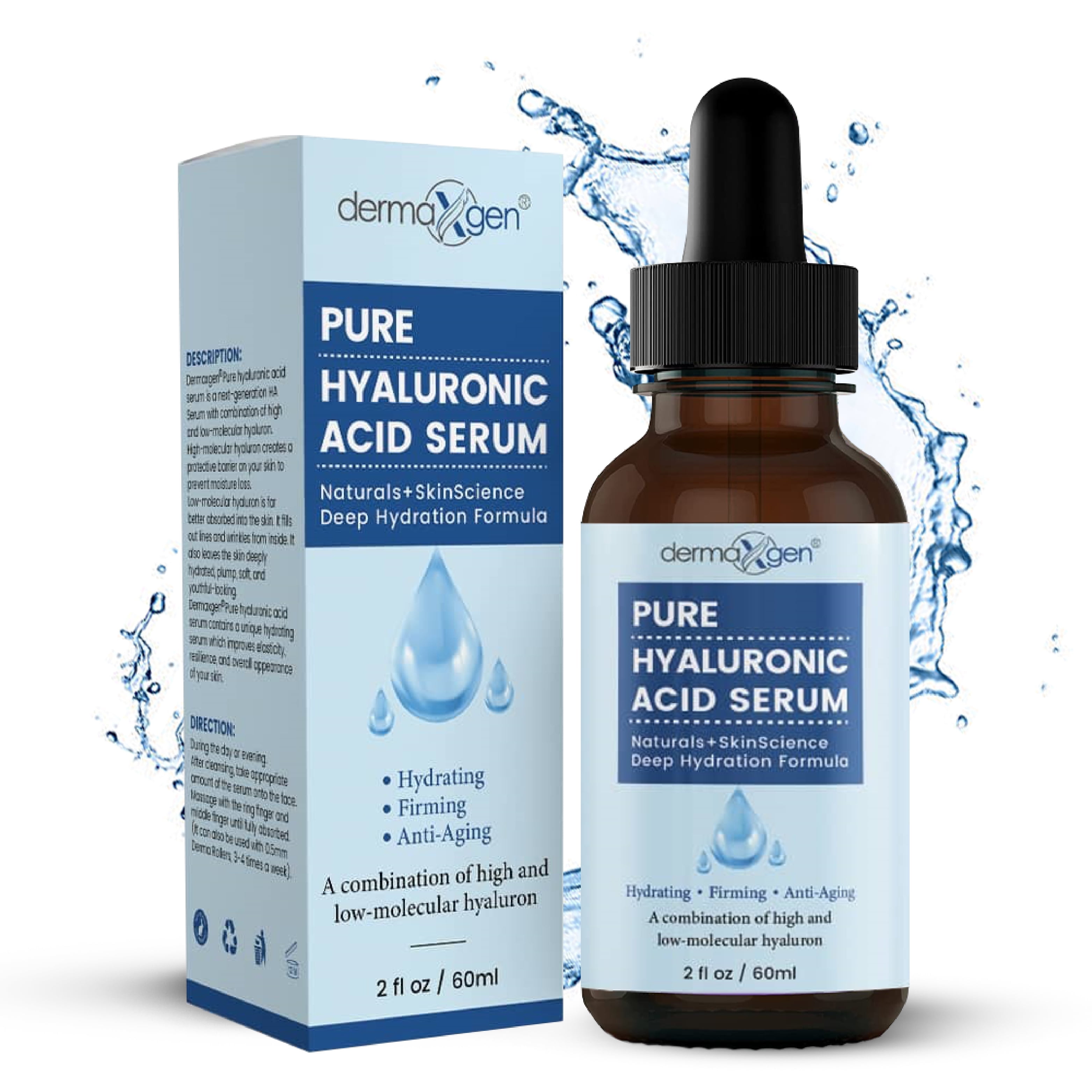 DermaXgen® Skin Facial Care Beauty Pure 100% Hyaluronic Acid DermaXgen® Skin Facial Care Beauty Pure 100% Hyaluronic Acid
