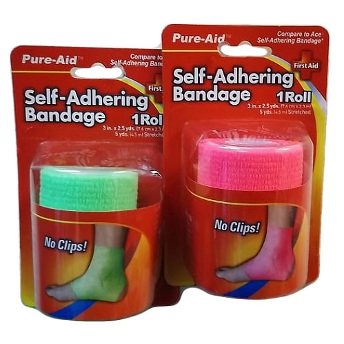 PURE-AID Self-Adhering Bandage (Pink)