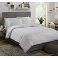 thumbnail image 1 of PURE BAMBOO King Size Duvet Cover Set - 100% Organic Bamboo, Luxuriously Soft and Cooling - 3 Piece Set - 1 King Button Closure Duvet Cover with Ties, 2 Pillowcases (King, Stripes), 1 of 5