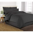 thumbnail image 1 of PURE BAMBOO King Size Duvet Cover Set - 100% Organic Bamboo, Luxuriously Soft and Cooling - 3 Piece Set - 1 King Button Closure Duvet Cover with Ties, 2 Pillowcases (King, Charcoal), 1 of 4