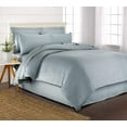 thumbnail image 1 of PURE BAMBOO King Size Duvet Cover Set - 100% Organic Bamboo, Luxuriously Soft and Cooling - 3 Piece Set - 1 King Button Closure Duvet Cover with Ties, 2 Pillowcases (King, Sterling Blue), 1 of 4