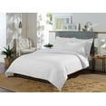thumbnail image 1 of PURE BAMBOO King Size Duvet Cover Set - 100% Organic Bamboo, Luxuriously Soft and Cooling - 3 Piece Set - 1 King Button Closure Duvet Cover with Ties, 2 Pillowcases (King, Jacquard White), 1 of 6