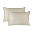 thumbnail image 1 of PURE BAMBOO Pillowcases - Queen Size 2-piece Set (20"x30") - Genuine 100% Organic Bamboo Viscose, Luxuriously Soft & Cooling, Double Stitching, Envelope Closure (2 Queen Pillowcases, Sand), 1 of 6