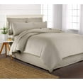 thumbnail image 1 of PURE BAMBOO Queen Size Duvet Cover Set - 100% Organic Bamboo, Luxuriously Soft and Cooling - 3 Piece Set - 1 Queen Button Closure Duvet Cover with Ties, 2 Pillowcases (Queen, Sand), 1 of 4
