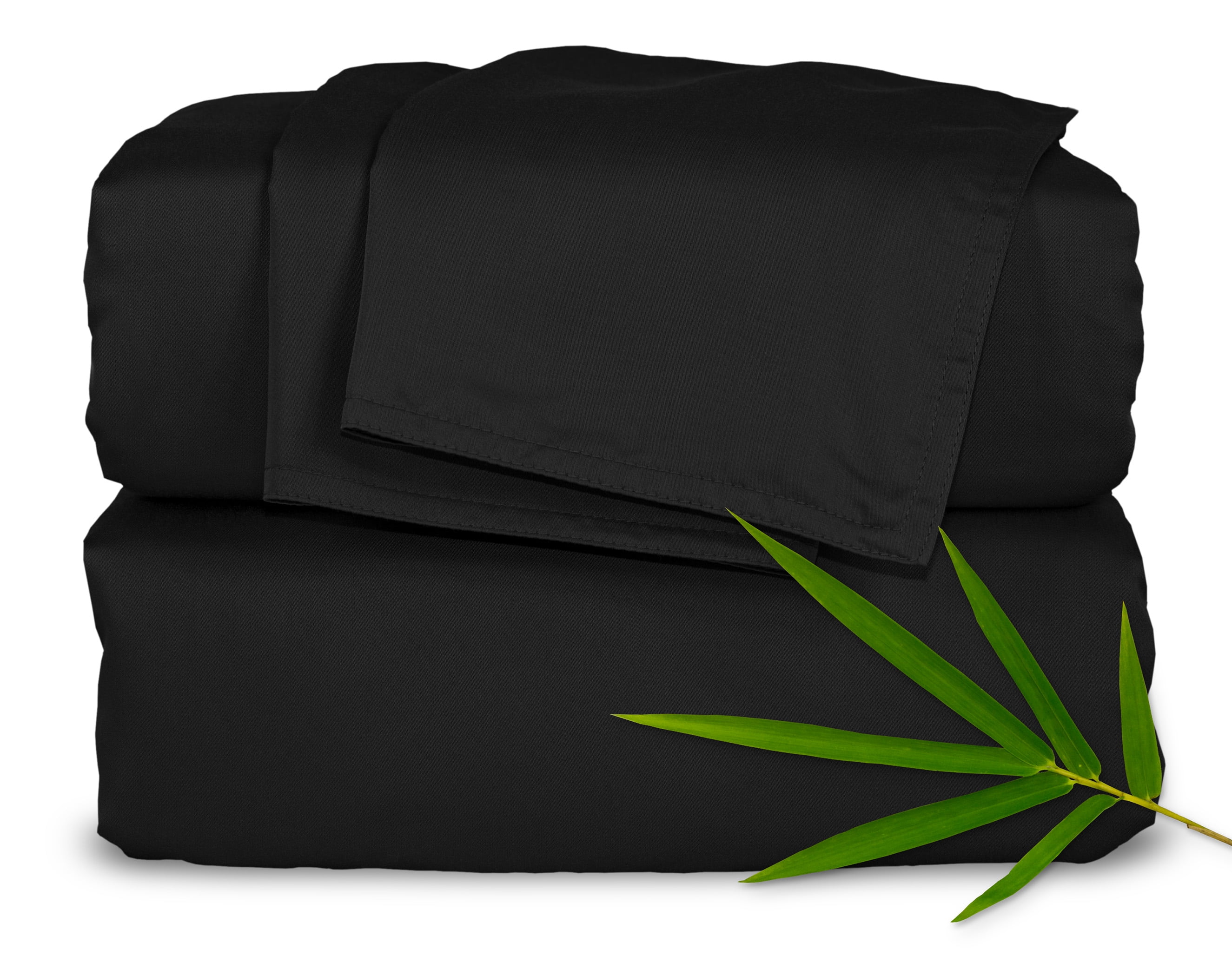 PURE BAMBOO Sheets King Size Bed Sheets 4 Piece Set, Genuine 100