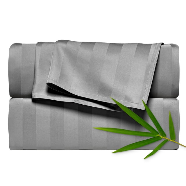 PURE BAMBOO Sheets Split King Bed Sheets 5 Piece Set, Genuine 100