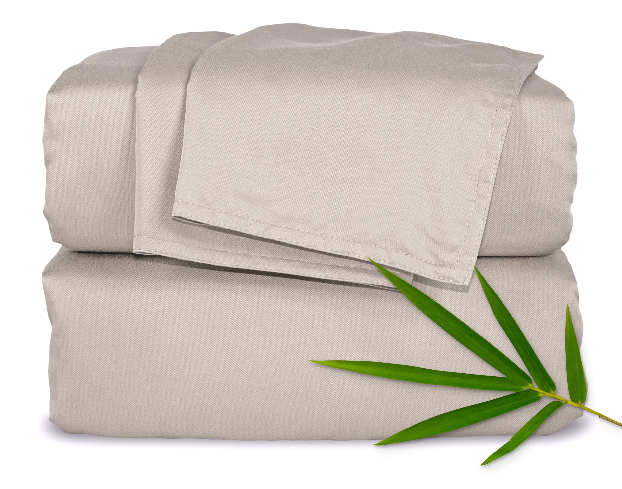Twin Sand Organic Bamboo Cotton Bed Sheet Set