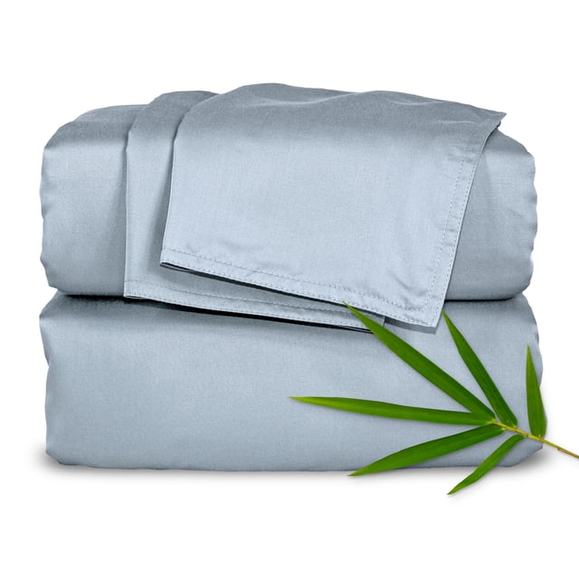 Pure Sheets PURE BAMBOO Sheets Twin Size Bed Sheet 3 Piece Set, Genuine 100% ...