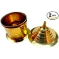 thumbnail image 1 of PURE BRASS SINDHOOR/KUMKUM/BOX HINDU TRADITIONAL BANARAS RELIGIOUS GIFT, 1 of 1