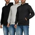thumbnail image 1 of PURE CHAMP 3 Pack Men's Fleece Hoodies - Long Sleeve Workout Sweatshirts, Cotton Athletic Essentials for Casual Wear, 1 of 7