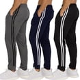 thumbnail image 1 of PURE CHAMP 3 Pack Men's Sweatpants with Zipper Pockets Lightweight Mesh Joggers, 1 of 5